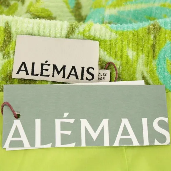 Alemais NWT Melody Sarong Mini Wrap Skirt Size 12 (US 8) in Green/Teal/Multi - Picture 9 of 12